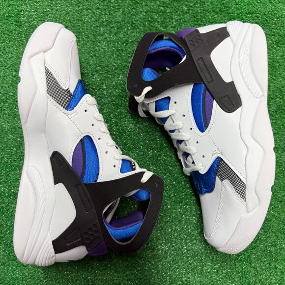 Nike Air Flight Huarache OG White Purple Mens Basketball FD0183-101 VNDS Sz 9